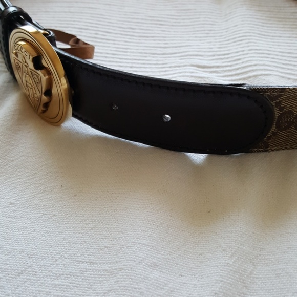GUCCI AUTHENTIC VINTAGE GUCCI MONOGRAM BELT
